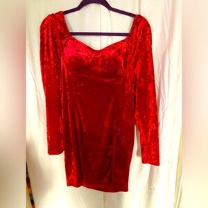 Madden 2x crushed velvet mini dress